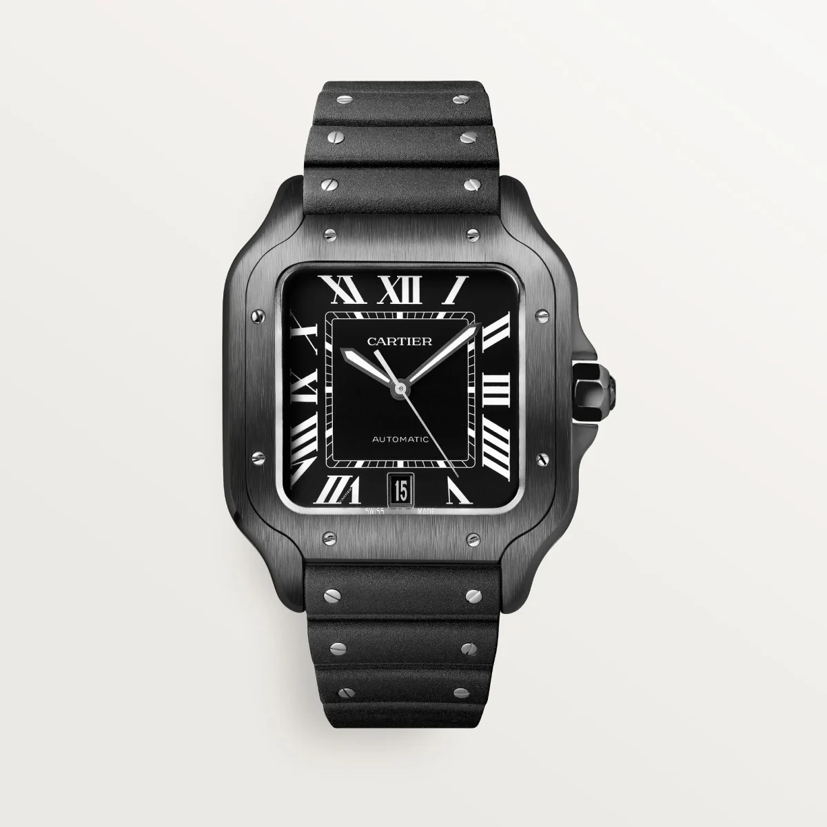 CARTIER SANTOS DE CARTIER WATCH BLACK - Image 1