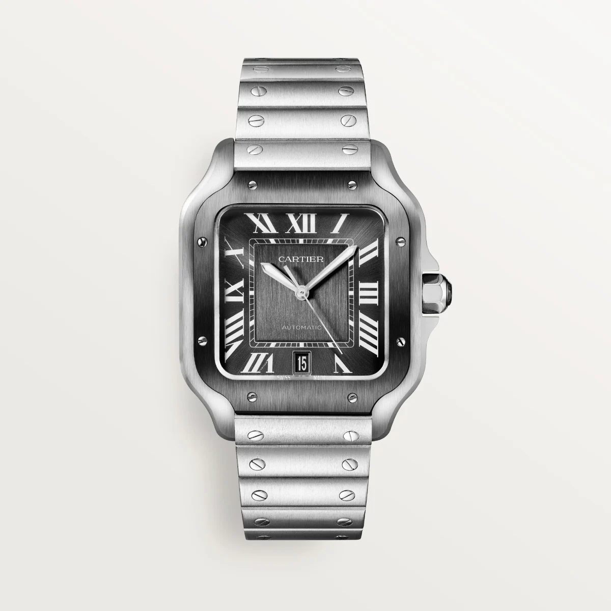 CARTIER SANTOS DE CARTIER WATCH SILVER GREY - Image 1