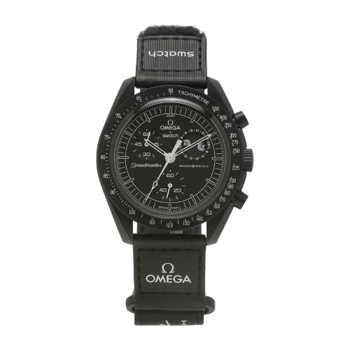 SWATCH X OMEGA BIOCERAMIC MOONSWATCH MISSION TO MOONPHASE SNOOPY BLACK