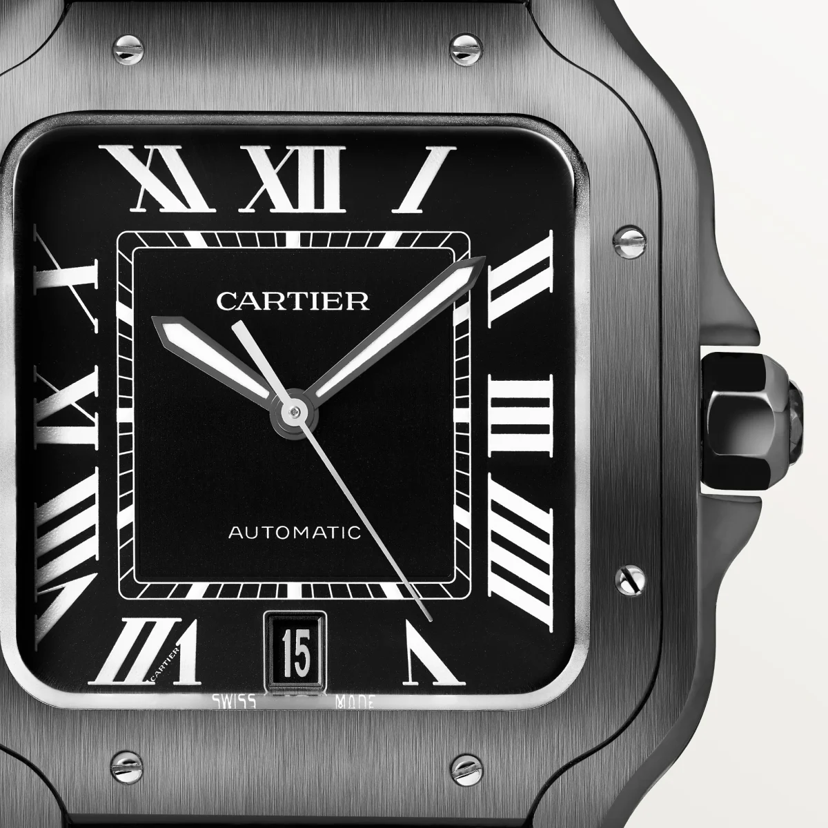 CARTIER SANTOS DE CARTIER WATCH BLACK - Image 2