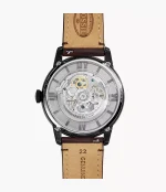 FOSSIL TOWNSMAN AUTOMATIC DARK BROWN LEATHER - Image 2