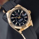 ROLEX SKY DWELLER OYSTERFLEX (GOLD BLACK) - Image 4