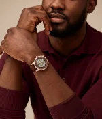 FOSSIL TOWNSMAN AUTOMATIC BROWN LEATHER WATCH - Image 3