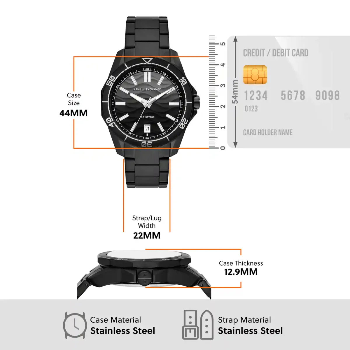 Armani Exchange Black Watch AX1952 - Image 5