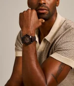 FOSSIL TOWNSMAN AUTOMATIC DARK BROWN LEATHER - Image 4