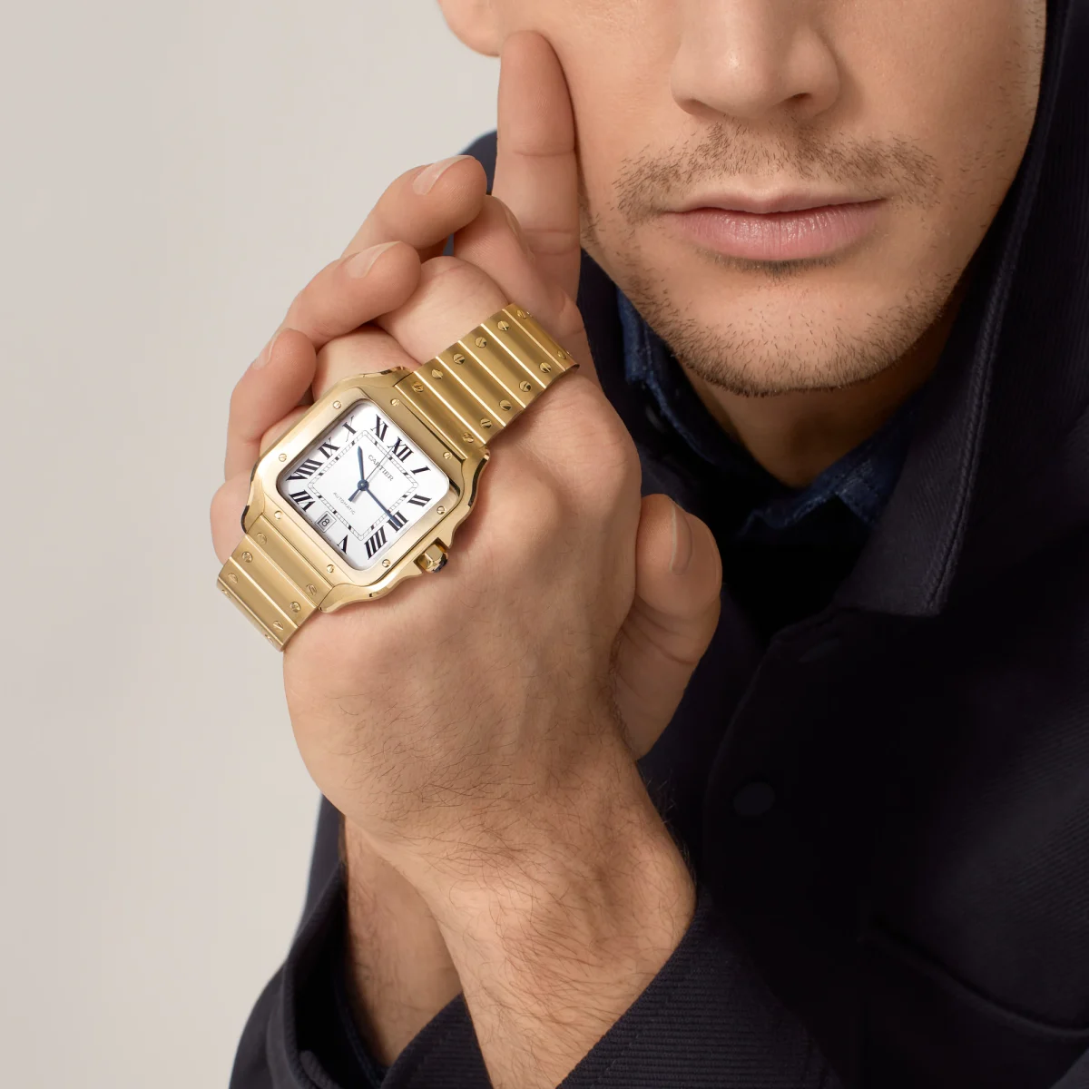 CARTIER SANTOS DE CARTIER WATCH GOLD - Image 3