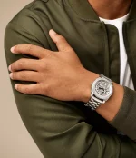FOSSIL MACHINE AUTOMATIC SILVER STAINLESS STEEL - Image 3