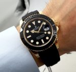 ROLEX YACHT MASTER OYSTER FLEX (GOLD BLACK) - Image 3
