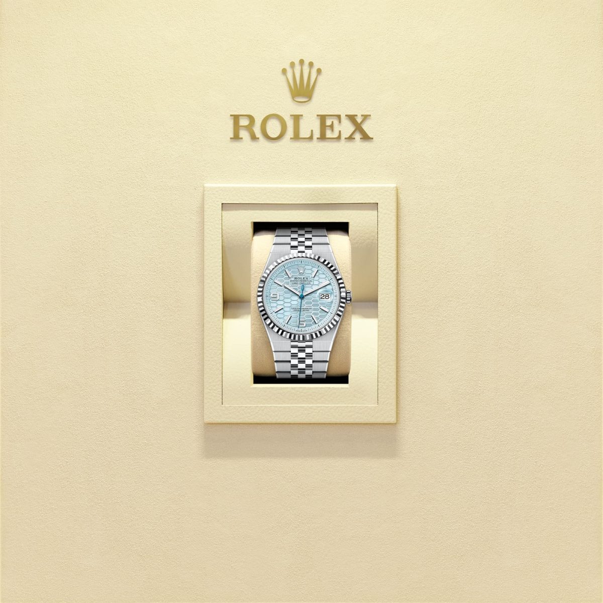 ROLEX LAND DWELLER – ICE BLUE PLATINUM – 2025 - Image 3