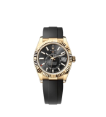 ROLEX SKY DWELLER OYSTERFLEX (GOLD BLACK) - Image 6